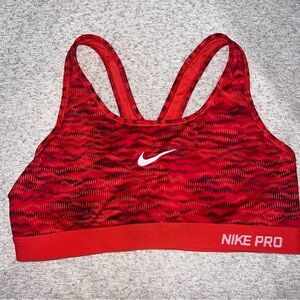 Nike Pro Red Dri-Fit Sports Bra